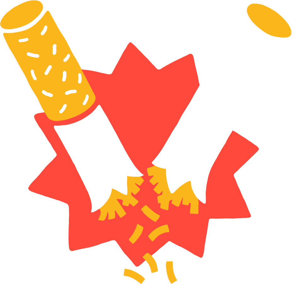 Cigarette brisée.